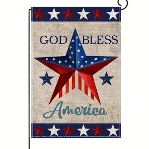 Patriotic God Bless America 4th Of July Garden Flag, 12 X 17.7 Inch